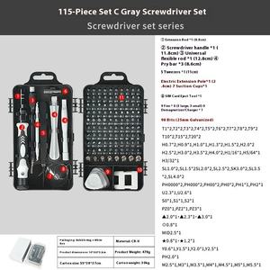 115-in-1 Multi-Funcional Hand-Power Fonte Chave de Fenda Set para Telemóveis Computadores Relógios Reparação Desmontagem Toolkit - Product Image 4