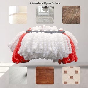 3Pcs Spin <span class=keywords><strong>Mop</strong></span> Heads Replacements Compatible avec Viledas,O-Cedar Spin <span class=keywords><strong>Mop</strong></span>, Recharges faciles à nettoyer Têtes de vadrouille en microfibre, 360 degrés - Product Image 4