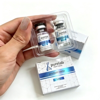 Autocollants holographiques mats non toxiques, autocollants de sécurité en peptides purs pour flacons de peptides Ruo de qualité laboratoire 3 ml et 10 ml