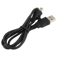 Cable USB-A Mini USB 2.0, Velocidad de Transferencia de 480 Mbps, Conectores Niquelados, Negro, para Teléfonos Móviles, Bancos de Energía, Cámaras, Computadoras