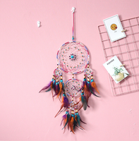 Große Großhandel handgemachte Boho hängende Feder Traum fänger für Auto Home Room Tür Wand kunst Party Dekor Ornament Handwerk DIY Kit