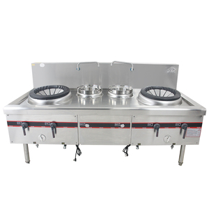 Hot bán <span class=keywords><strong>Burner</strong></span> công nghiệp hai chảo gas tiết kiệm năng lượng phạm vi bếp nhà hàng thiết bị bếp điện mà không cần gas - Product Image 3
