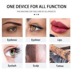 Pluma de micropigmentación para el cuero cabelludo, nuevo dispositivo SMP de fábrica, logotipo personalizado, pistola de tatuaje negra, máquina PMU inalámbrica para el cabello de la <span class=keywords><strong>cabeza</strong></span> - Product Image 3