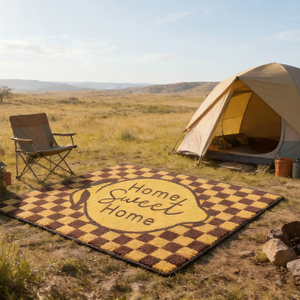 Tapis de camping portable écologique en PP, imperméable, résistant à l'humidité, anti-corrosion, durable, adapté aux animaux domestiques, épais et tendance - Product Image 1