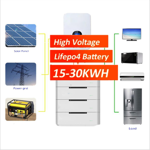 Almacenamiento de energía 30kwH 20KWH 10KWH Batería de litio Batería apilada Almacenamiento de energía solar Batería de alto voltaje - Product Image 4