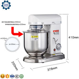 Attrezzature da forno elettrico automatico impastatrice a spirale per il pane da forno di miscelazione di farina di frumento macchina pasta di miscelazione per la casa - Product Image 6