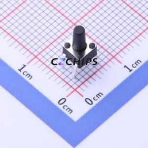 TS-1091-A11B2-D2 Tactile Switch Through hole Component THT-4P,4.5x4.5mm Switch Single Pole Single Throw Round Button 1.8N 4.5mm - Product Image 1