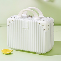 Valise portable étanche en ABS de 14 pouces, petite valise de voyage, boîte de rangement, mini valise mignonne, trousse de maquillage – Vente en gros