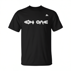 Camiseta Edo One, color negro, unisex, talla grande para adultos - Product Image 2
