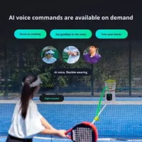 Machine à balles de tennis Spaas TB1 à contrôle intelligent, avec panier pliable intégré, lanceur d'entraînement et dispositif d'auto-entraînement