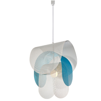Suspension LED Moderne et Simple de Style Luxe, en Métal et Maille, Installation Facile pour Salon, Cuisine, Chambre, Usage Commercial