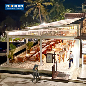 Techo de pérgola retráctil de PVC motorizado Mooxon-Toldo retráctil para espacio vital al aire libre - Product Image 5