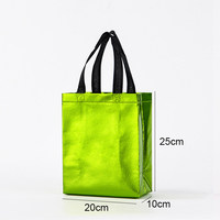 Sac de shopping en non-tissé laminé imprimé avec logo personnalisé, écologique, réutilisable, durable, sac fourre-tout promotionnel en gros