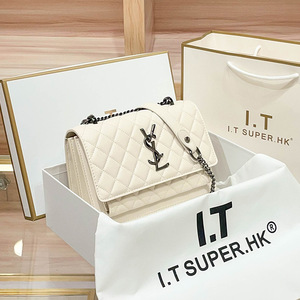 <span class=keywords><strong>Sac</strong></span> bandoulière <span class=keywords><strong>matelassé</strong></span> en cuir véritable haut de gamme pour femme, nouveau style 2025, avec chaîne et fermeture éclair, tendance et polyvalent, <span class=keywords><strong>petit</strong></span> format carré en polyester - Product Image 3