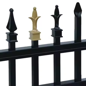 Valla de acero Corten de alta calidad de 6 pies. X 8 pies. Panel de valla de metal con pináculo puntiagudo de barra espaciada de acero resistente - Product Image 4