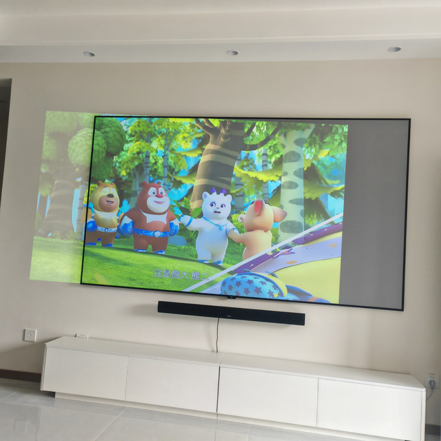 PerfecTisan New Arrival Projector Screen 110 Inch Home Theater 16:9 Black Diamond Fresnel Alr Screen for 8k Long Throw Projector