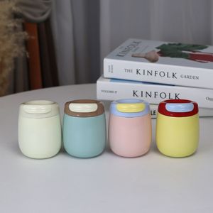Termo de café de gelatina de diseño sencillo y moderno para hombres y mujeres, taza de té de acero inoxidable bonita y de alto valor estético para estudiantes - Product Image 2