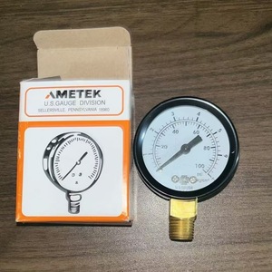 Ametek Analog Pressure Gauge 0-100 Psi For Water Air Pumps And Compressors - Product Image 1
