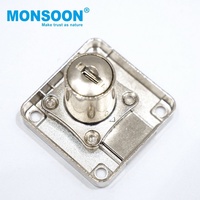 Serrure de tiroir pour meubles modernes avec clé, en aluminium/acier inoxydable/alliage de zinc, montage latéral pour bureau, hôtel, usage domestique