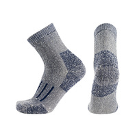 Medias polares térmicas de invierno de alta calidad calcetines de lana merino de alpaca de nieve de rizo extrafino para senderismo al aire libre