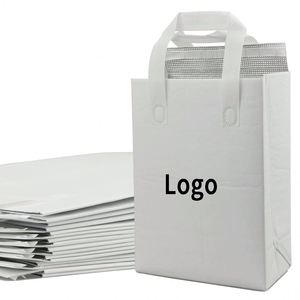 Custom Logo Takeaway Milk Tea Warm Wine Food Delivery Reusable Lunch Bag Insulated Cooler Bags Non-Woven Letter Pattern - Product Image 1