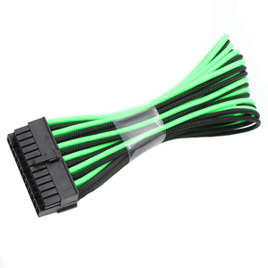 Angitu ホットセール 18AWG PCマザーボード 24ピン延長ケーブル 4mm PETスリーブ付き 24ピンATX オス-メスケーブル - Product Image 3