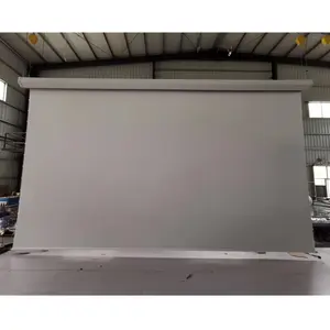 Высококачественный электрический проекционный экран 300-600 дюйма, моторизованный экран проектора для Большого зала, 3 года гарантии