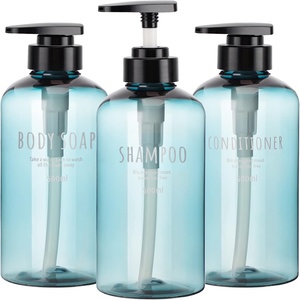 300ml 500ml PET High Quality <b>Shampoo</b> <b>Dispenser</b> Bottle Foaming Round Plastic Lotion Bottle - Product Image 1