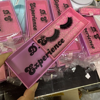 Faux cils avec emballage nouveaux cils boîtes marque privée fenêtre transparente cils étui boîte d'emballage de cils Faux Cils