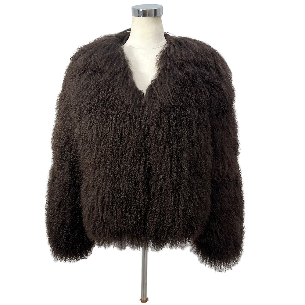 Lamb Fur Jacket - Tibetan Lamb Fur Jacket - Long Thick Winter Coat