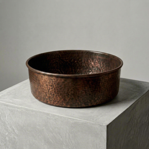 Handcrafted Antique Copper Vessel Sink <b>Rustic</b> <b>Bathroom</b> <b>Vanity</b> Basin Handmade Copper Wash Basin Vintage Luxury Decorative - Product Image 1