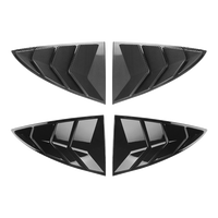 Pièces de carrosserie automobile en gros, ABS noir brillant, fibre de carbone, ailerons latéraux arrière, couvercle de ventilation pour Tesla Model 3/Y