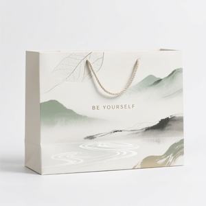 Bolsas de Papel Impresas Personalizadas con su Propio Logotipo, Bolsa de Papel Pequeña para Regalos, Compras, Ropa, Comercio Minorista y Embalaje para Días Festivos - Product Image 4