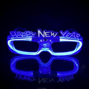 幸せな新年中国の新年LED輝くメガネパーティーバックスクールハロウィン卒業バレンタインデーイースターバッテリー - Product Image 1