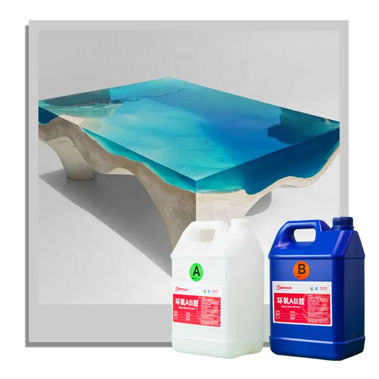 Deep Pour Crystal Clear Liquid Glass 2 to 4 Inches Plus Food Grade Safe Clear Epoxy Resin Table Top Wood
