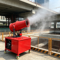 Système de canon à brouillard d'eau haute performance avec une portée de 50 mètres pour le contrôle de la poussière et la prévention des incendies dans les zones de stockage de ferraille