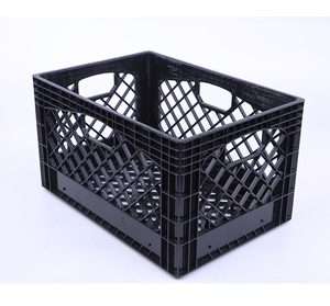 Plastic 24 Quart Multi Purpose Milk Crate Stacking Storage Organizer Container Bin Boxes Crate