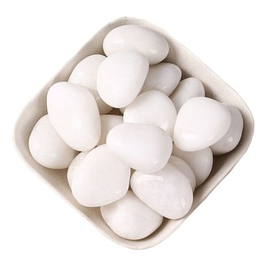 조경을 위한 천연 장식 자갈 돌, 정원, 수족관, 꽃병 필러 (5-10mm, 10kg) -흰색 및 혼합 색상 - Product Image 2