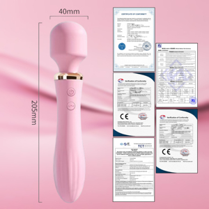 XLN Vibratore per Adulti Mini <span class=keywords><strong>Venus</strong></span> Wand G-Spot, Dildo a Doppia Testa Riscaldato USB, 20 Modalità, Impermeabile, in Silicone, per <span class=keywords><strong>Donne</strong></span> - Product Image 6