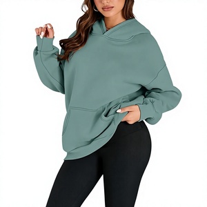 Pull à capuche en tricot pour femme ODM, couleur unie, broderie sur le devant, 100% coton, décontracté pour l'hiver, provenant du Bangladesh - Product Image 4