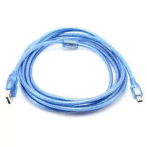 Factory Prices Blue 1.5m 150cm USB 2.0 A Male to Mini USB B 5pin Male Data Cable Cord Adapter Converter Power USB 5 pin Cable