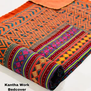 Kantha被子热卖柔软床上用品棉床上用品床罩扔特大号