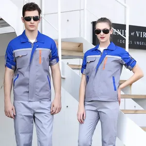 ZN-格安低MOQ夏用作業服シャツとパンツ配達員服ユニセックスタクシー運転手ユニフォーム - Product Image 5