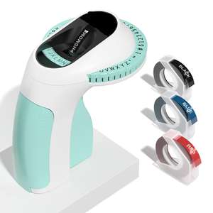 Machine de fabrication d'étiquettes de gaufrage Imprimante d'étiquettes en relief portable pour l'organisation de la maison de bureau - Product Image 2