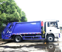 Camión Compactador de Basura Shacman 4x2 con Transmisión Manual, Buen Precio, Diésel, Camión Recolector de Residuos con Motor Central