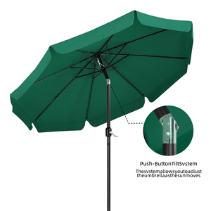 Sombrilla de <span class=keywords><strong>Patio</strong></span> Exterior Personalizada para Publicidad Comercial con Logotipo, Resistente al Viento e Impermeable, Sombrilla de Mercado - Product Image 2
