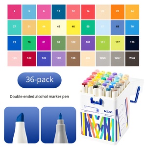 STA Alkoholmarker mit Pinselspitze und Feinspitze, 200 Farben, permanente Stifte, ungiftig, für Kunst, Skizzen und Zeichnungen - Product Image 3