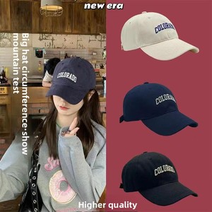 หมวกแก๊ปเบสบอลสำหรับผู้หญิงใหม่ฤดูร้อน2025หมวกปีกกว้างแข็งคุณภาพสูงขอบบางปกป้องใบหน้ารอบศีรษะใหญ่ - Product Image 4