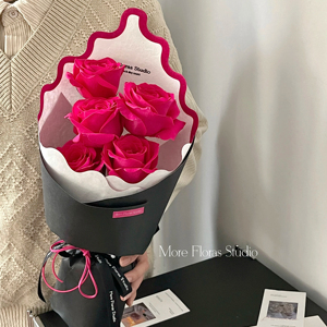 Hoa tươi nguyên liệu bao bì nguyên liệu hoa ngày lễ tình nhân hoa tươi mới gói giấy biên giới - Product Image 5