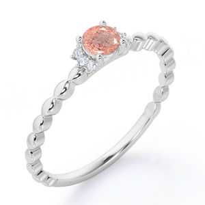 Anillo de Plata de Ley 925 con Piedra Solar para Hombre, Anillo de Piedra Preciosa Vintage con Baño de Rodio para Bodas, Calidad Garantizada - Product Image 1